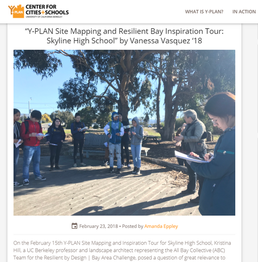 Thumbnail for "Y-PLAN Site Mapping and Resilient Bay Inspiration Tour: Skyline High School"