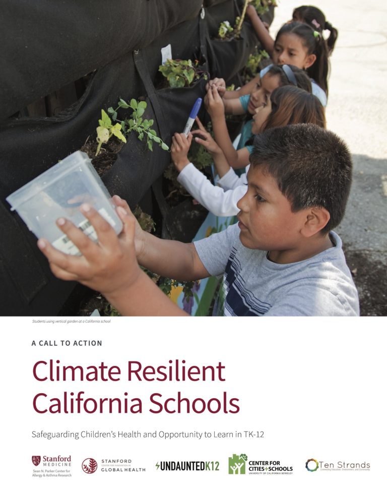 CC+S joins Stanford Medicine in a call to action: California needs climate resilient schools